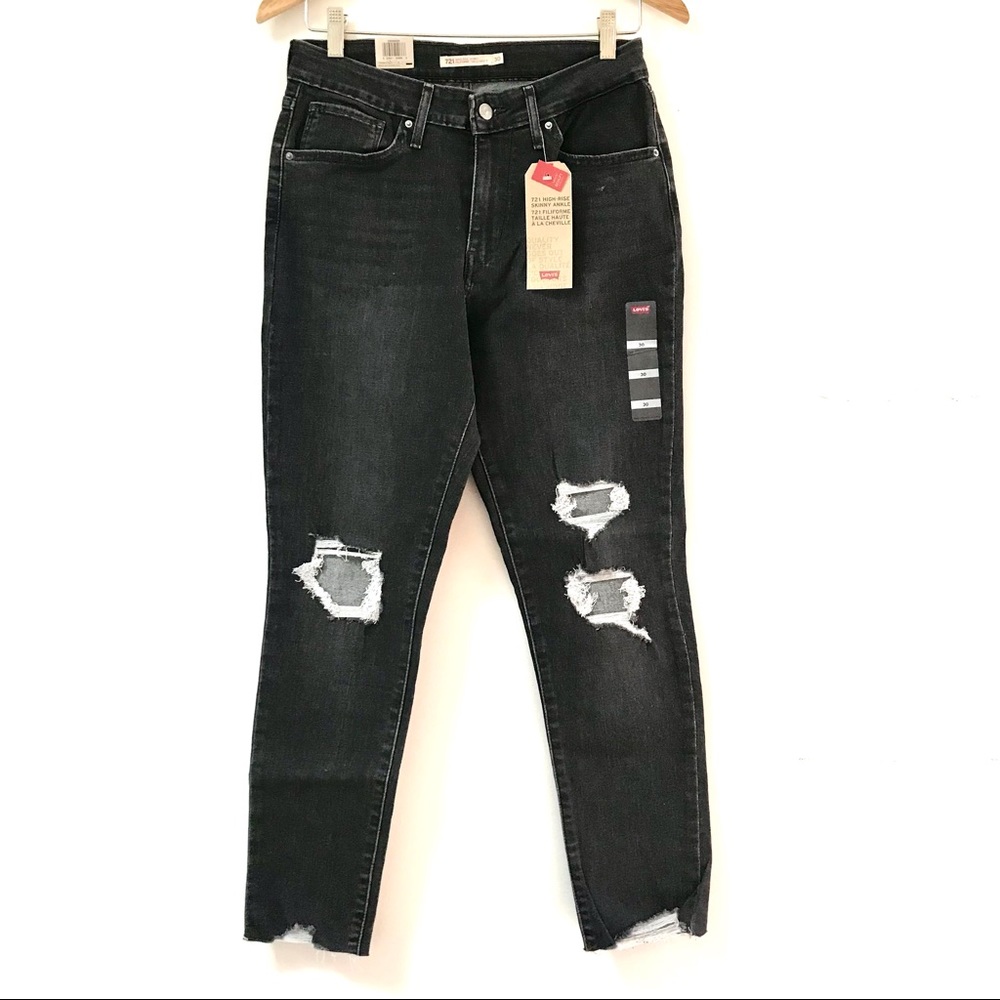 NWT Levi's 721 High-Rise Skinny Ankle Jeans 30/26